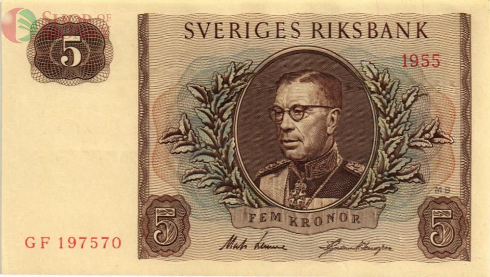 ШВЕЦИЯ 5 КРОН 1