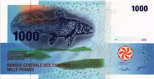 КОМОРСКИЕ ОСТРОВА 1000 ФРАНКОВ 1