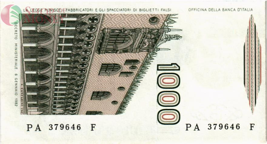 ИТАЛИЯ 1000 ЛИР 2