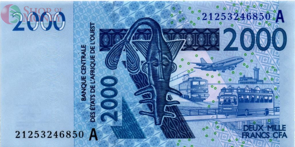 WAS - КОТ-Д'ИВУАР 2000 ФРАНКОВ (A) 1