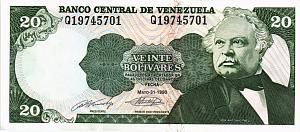 ВЕНЕСУЭЛА 20 БОЛИВАР 1