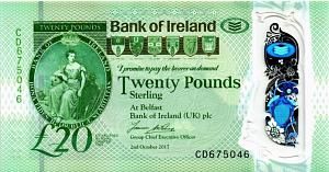 СЕВЕРНАЯ ИРЛАНДИЯ 20 ФУНТОВ (BANK OF IRELAND) 1