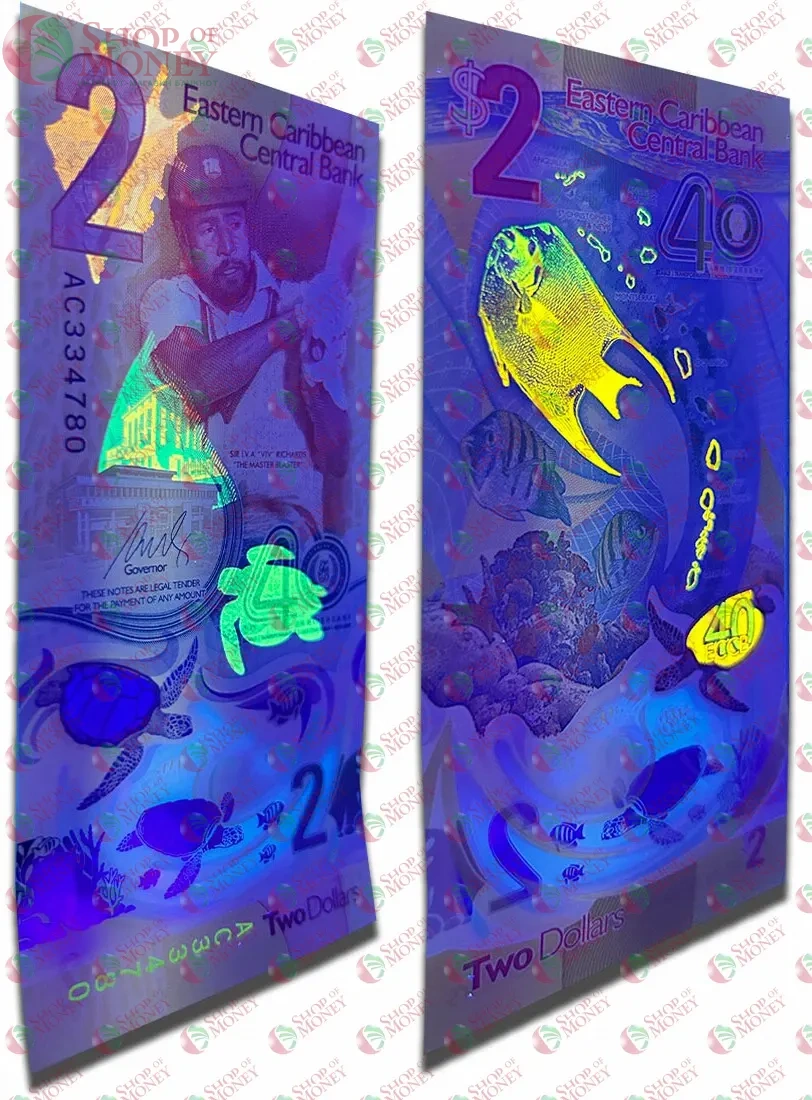 ВОСТОЧНЫЕ КАРИБЫ 2 ДОЛЛАРА (AB/AC/AD) 3