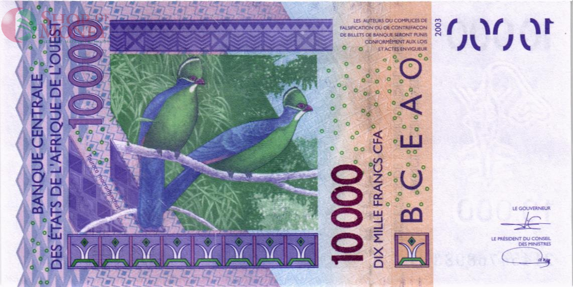 WAS - МАЛИ 10000 ФРАНКОВ (D) 2