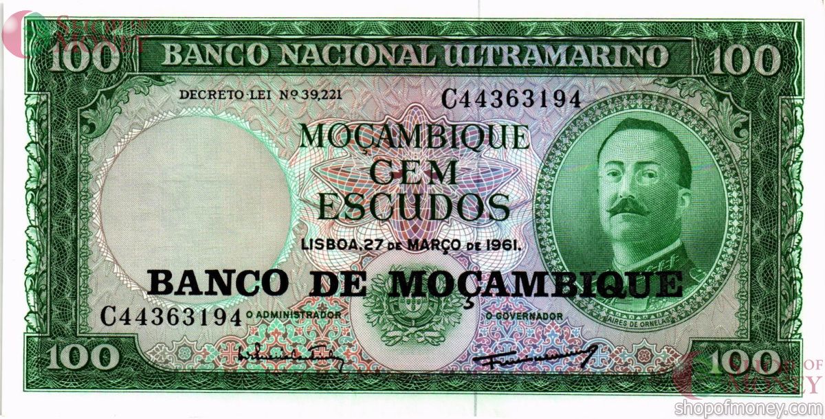 МОЗАМБИК 100 ЭСКУДО 1