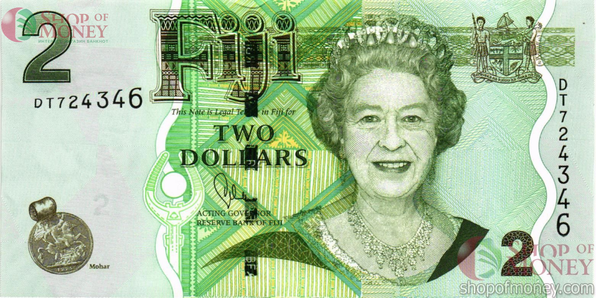 ФИДЖИ 2 ДОЛЛАРА 1