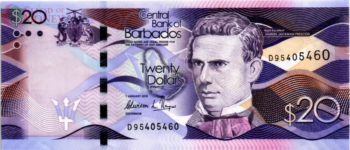 БАРБАДОС 20 ДОЛЛАРОВ 1