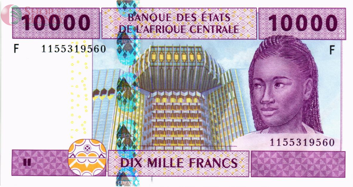 CAS - ЭКВАТОРИАЛЬНАЯ ГВИНЕЯ 10000 ФРАНКОВ (F) 1