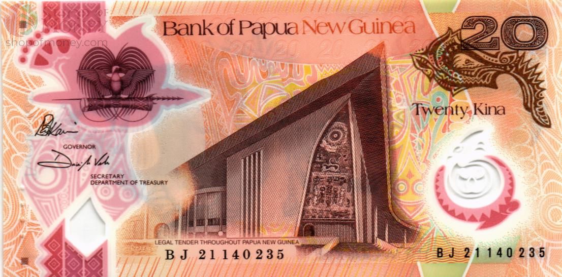 ПАПУА-НОВАЯ ГВИНЕЯ 20 КИНА 1
