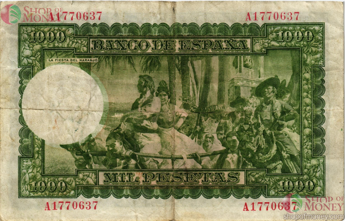 ИСПАНИЯ 1000 ПЕСЕТ 2