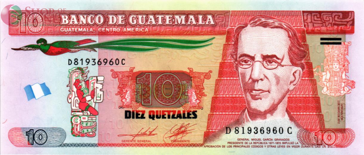 ГВАТЕМАЛА 10 КЕТСАЛЬ 1