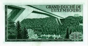 ЛЮКСЕМБУРГ 10 ФРАНКОВ 2