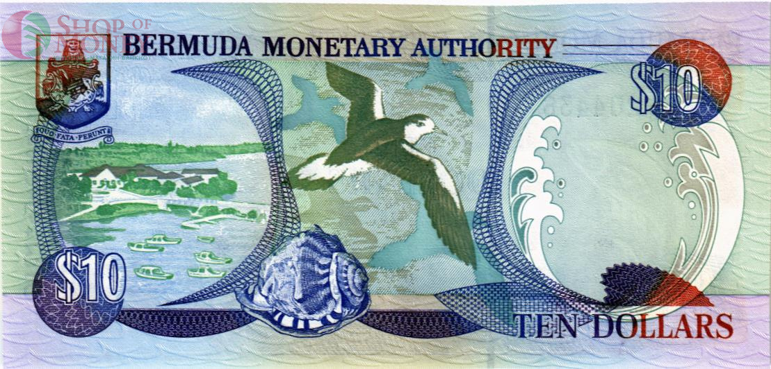 БЕРМУДСКИЕ ОСТРОВА 10 ДОЛЛАРОВ 2