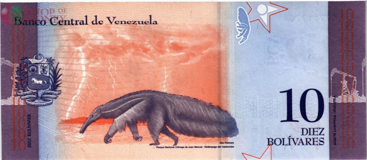ВЕНЕСУЭЛА 10 БОЛИВАР 2