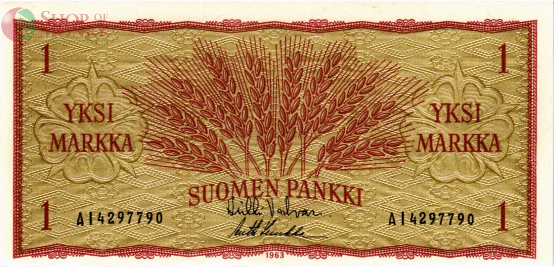 ФИНЛЯНДИЯ 1 МАРКА 1
