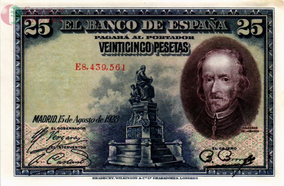 ИСПАНИЯ 25 ПЕСЕТ 1