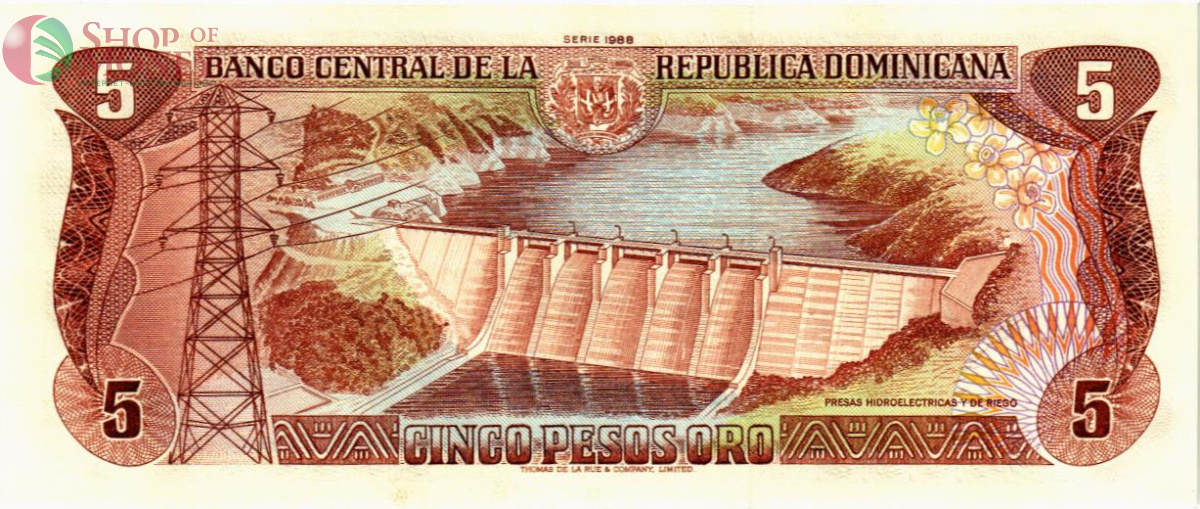 ДОМИНИКАНСКАЯ РЕСПУБЛИКА 5 ПЕСО 2