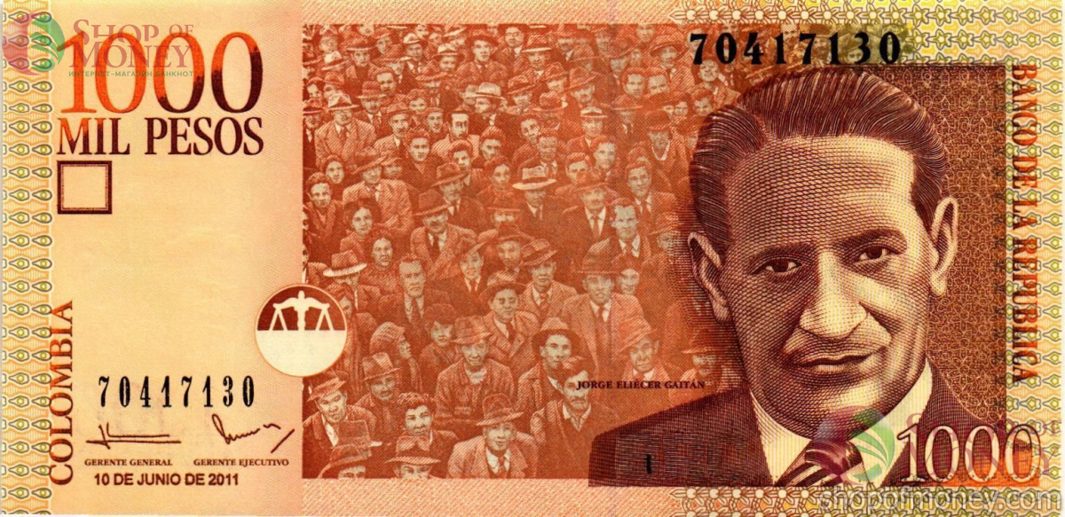 КОЛУМБИЯ 1000 ПЕСО (10.06.2011) 1