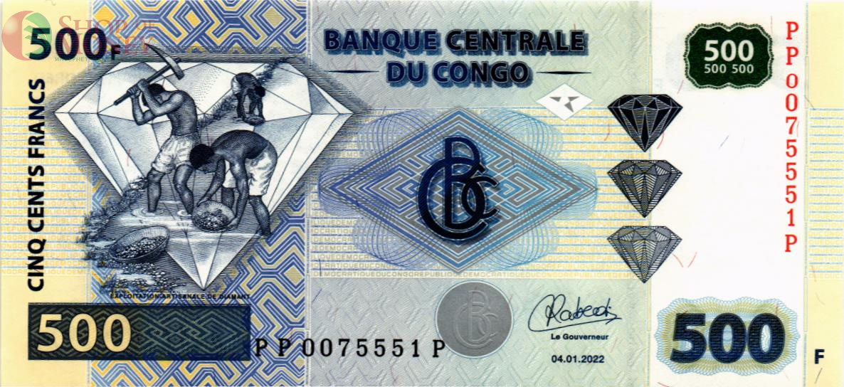 КОНГО ДР 500 ФРАНКОВ 1