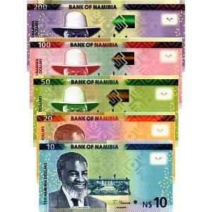 НАМИБИЯ НАБОР 10-20-50-100-200 ДОЛЛАРОВ 1