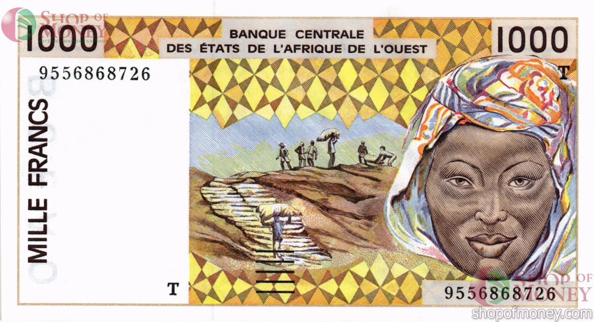 WAS - ТОГО 1000 ФРАНКОВ (T) 1