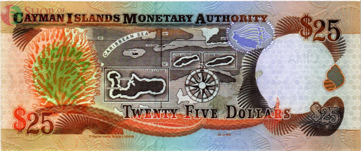 КАЙМАНОВЫ ОСТРОВА 25 ДОЛЛАРОВ 2