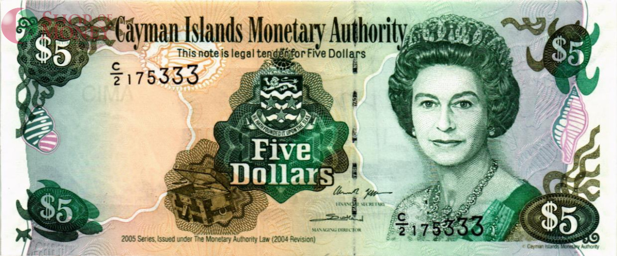 КАЙМАНОВЫ ОСТРОВА 5 ДОЛЛАРОВ (C/2) 1