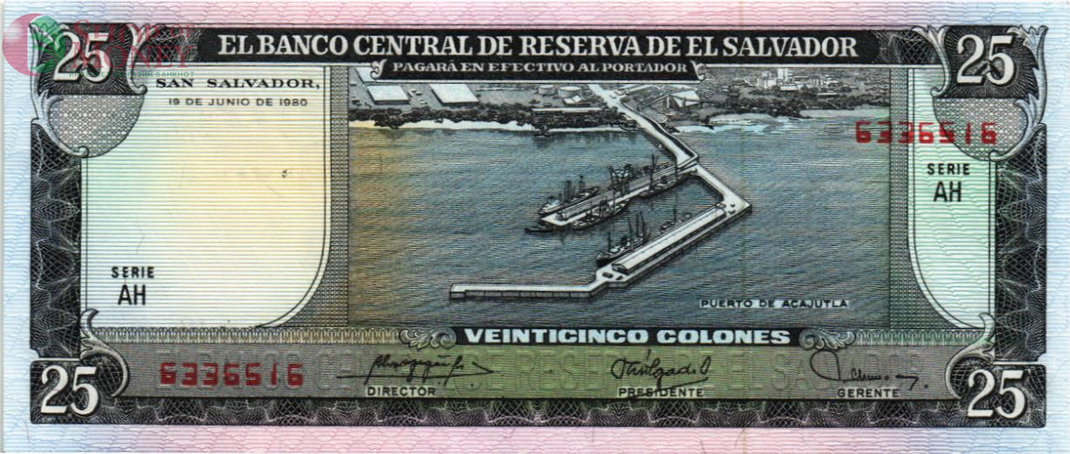 САЛЬВАДОР 25 КОЛОН 1
