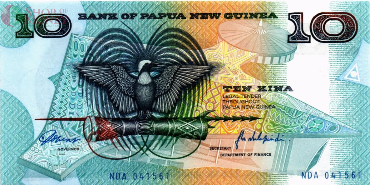 ПАПУА-НОВАЯ ГВИНЕЯ 10 КИНА 1