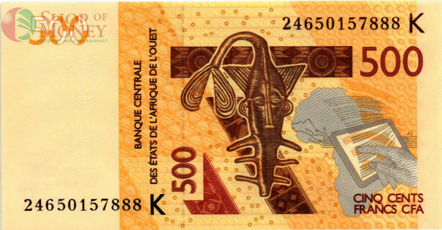 WAS - СЕНЕГАЛ 500 ФРАНКОВ (K) 1