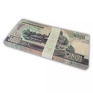 СЕВЕРНАЯ КОРЕЯ (КНДР) 5000 ВОН (100 БАНКНОТ) 2