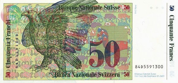 ШВЕЙЦАРИЯ 50 ФРАНКОВ 2
