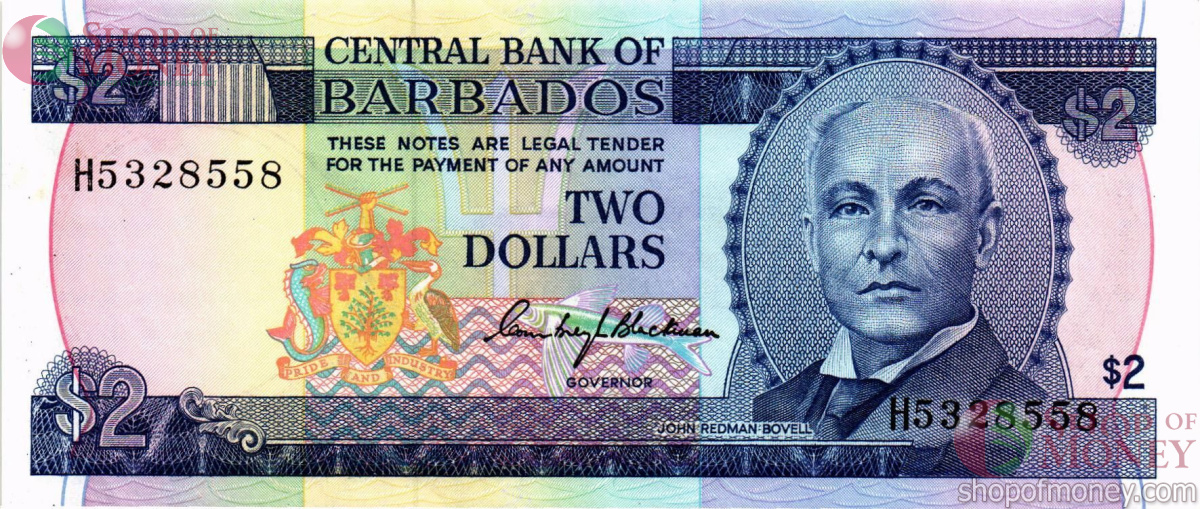 БАРБАДОС 2 ДОЛЛАРА 1