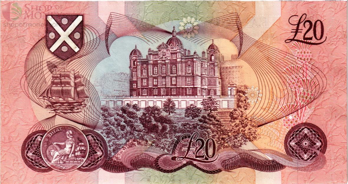 ШОТЛАНДИЯ 20 ФУНТОВ (BANK OF SCOTLAND) 2