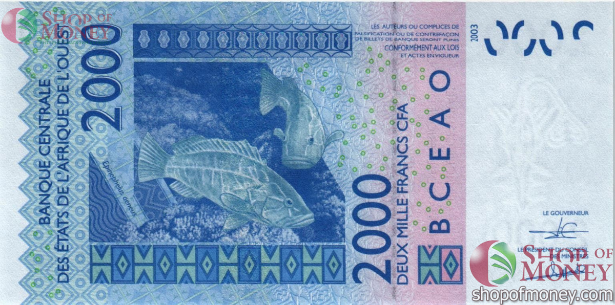 БЕНИН 2000 ФРАНКОВ 2