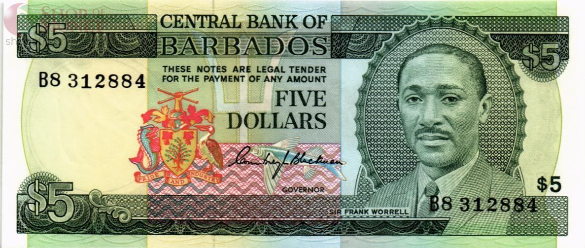 БАРБАДОС 5 ДОЛЛАРОВ 1
