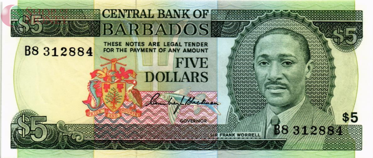 БАРБАДОС 5 ДОЛЛАРОВ 1