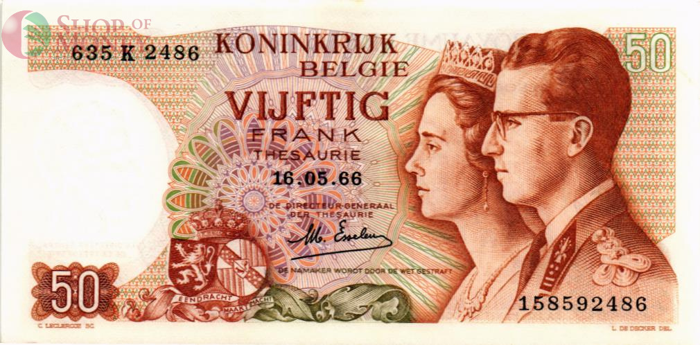 БЕЛЬГИЯ 50 ФРАНКОВ 1