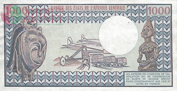 ЧАД 1000 ФРАНКОВ 2