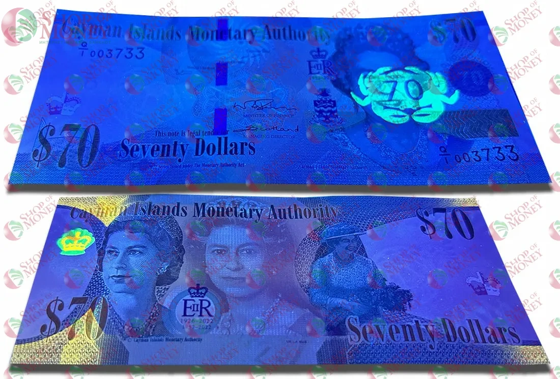 КАЙМАНОВЫ ОСТРОВА 70 ДОЛЛАРОВ #003737 3