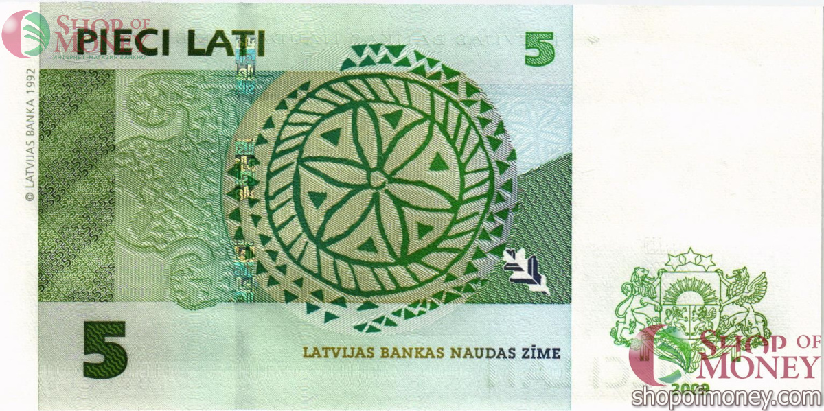 ЛАТВИЯ 5 ЛАТ 2