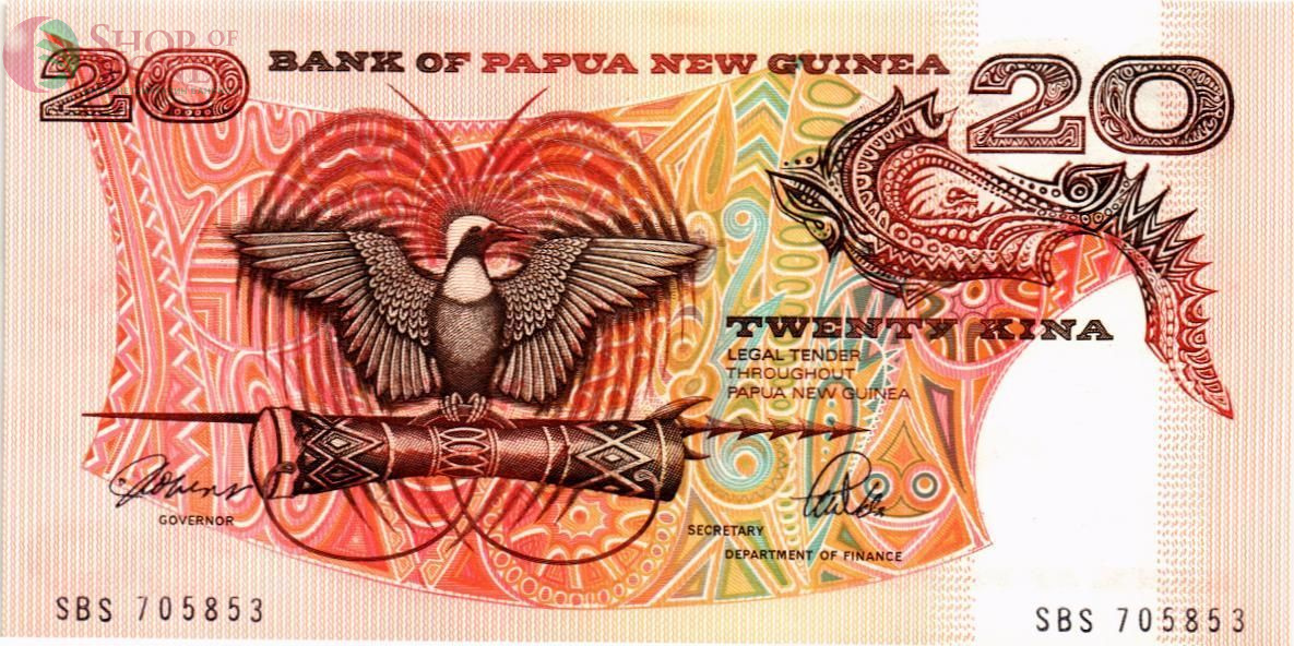 ПАПУА-НОВАЯ ГВИНЕЯ 20 КИНА 1