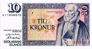 ИСЛАНДИЯ 10 КРОН 1