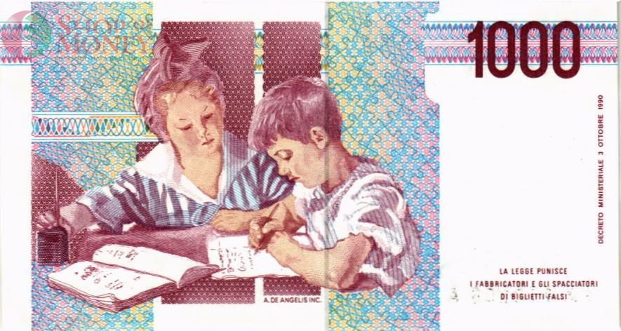 ИТАЛИЯ 1000 ЛИР 2