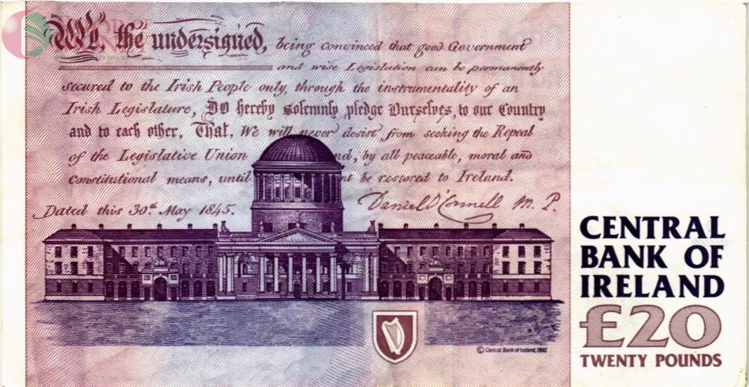 ИРЛАНДИЯ 20 ФУНТОВ (08.04.1998) 2