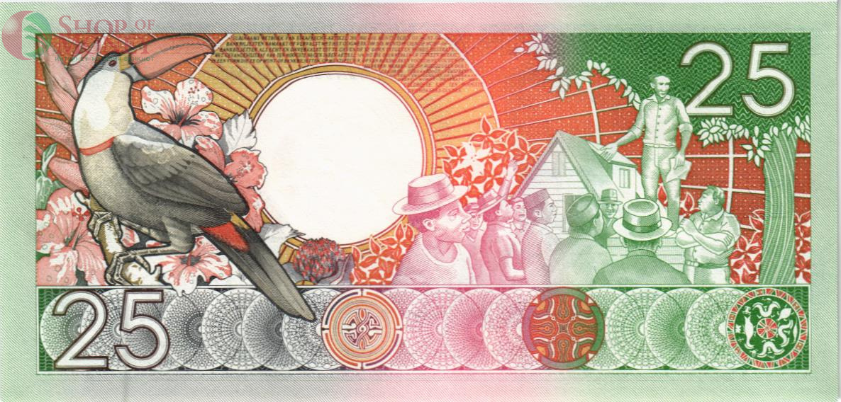 СУРИНАМ 25 ГУЛЬДЕНОВ 2