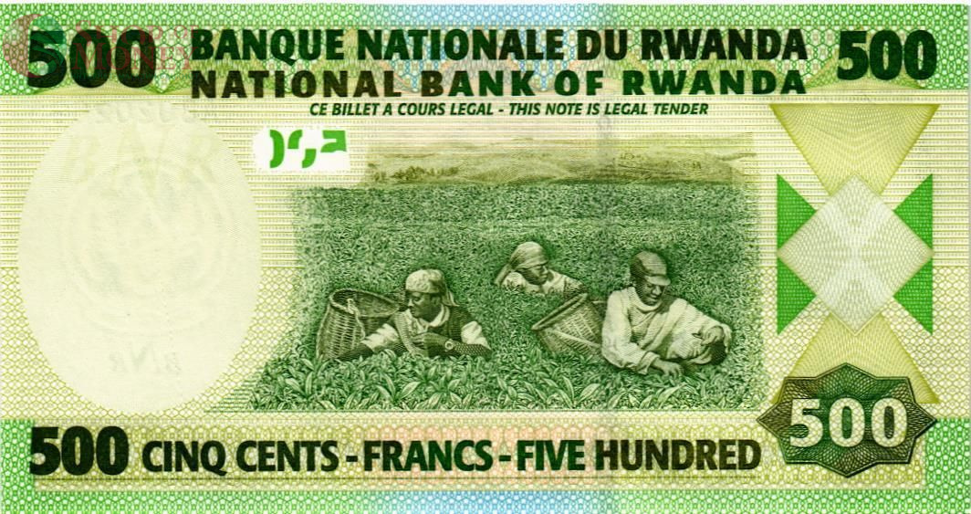 РУАНДА 500 ФРАНКОВ 2