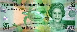 КАЙМАНОВЫ ОСТРОВА 5 ДОЛЛАРОВ 1