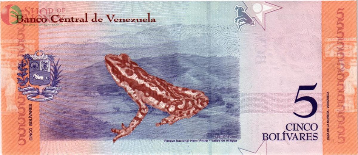 ВЕНЕСУЭЛА 5 БОЛИВАР 2