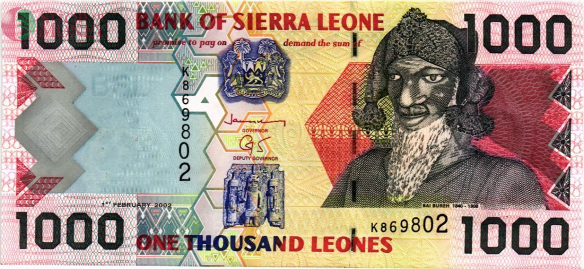 СЬЕРРА-ЛЕОНЕ 1000 ЛЕОНЕ 1